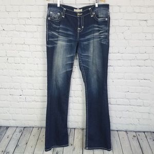 Big Star Maddie Dark Wash Boot Cut Jeans 33L